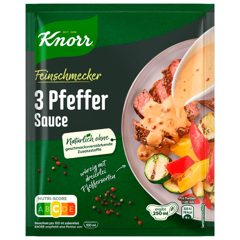 Knorr Feinschmecker 3 Pfeffer Soße 250 ml